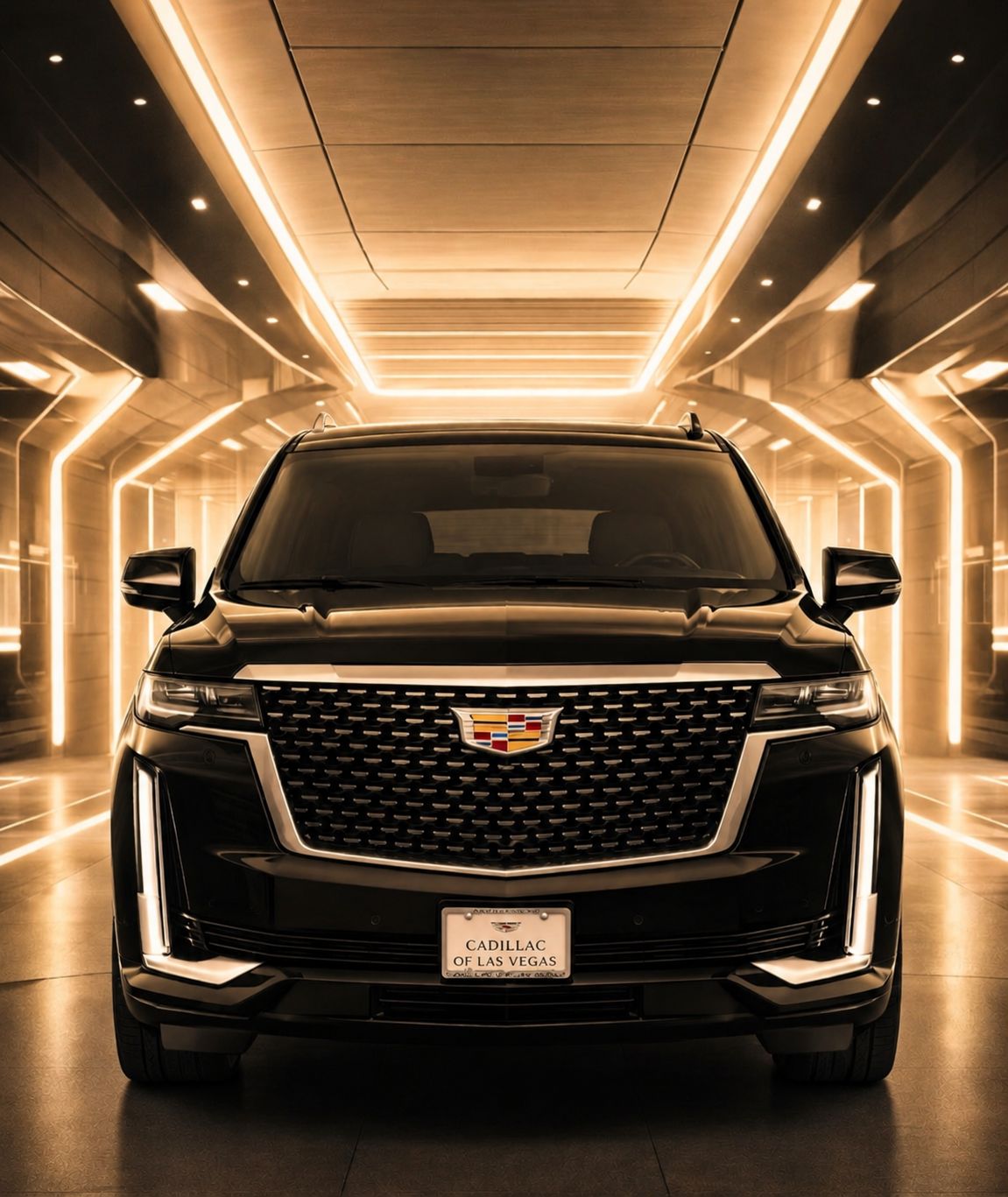 Black 7 Star Fleet luxury SUV exterior for private Las Vegas transportation